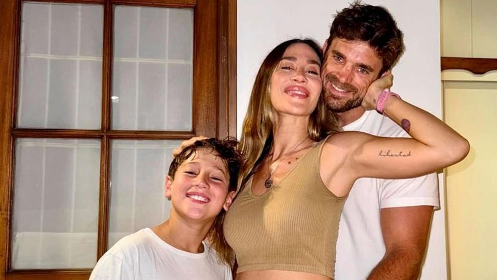 Jimena, en familia.
