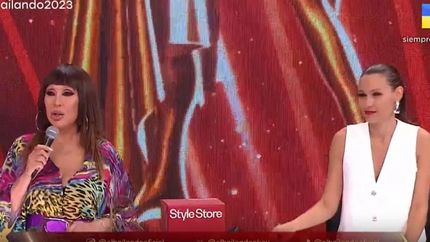 Moria Casán y Pampita, cara a cara.