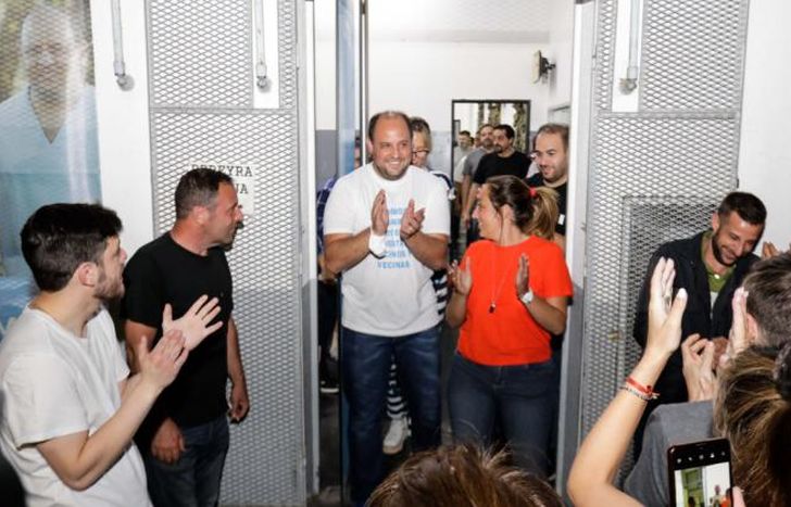 Hubo festejos en el bunker del Frente de Todos.