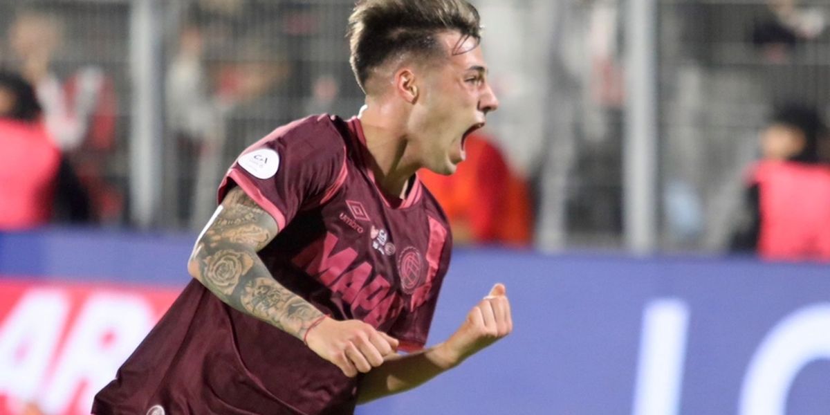 Lucas Besozzi, el más castigado de Lanús.