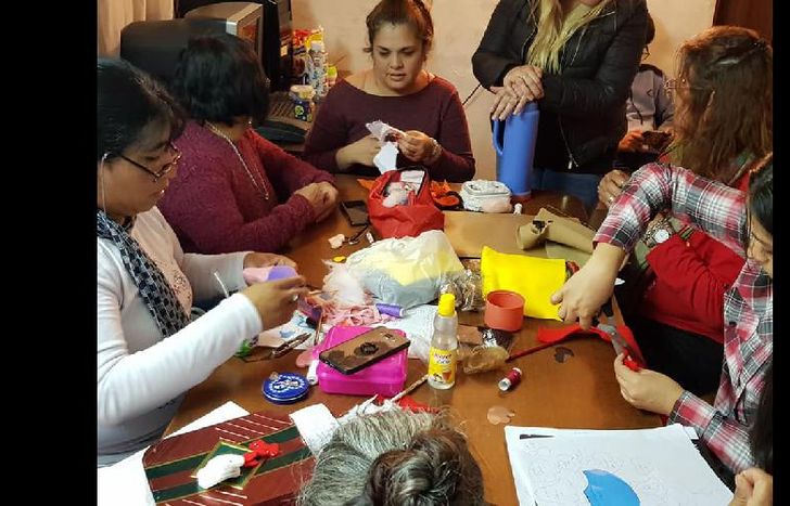 las chicas en acción.