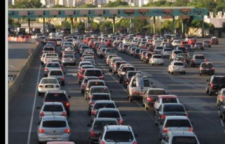 el recambio de quincena colapsó la ruta 2.