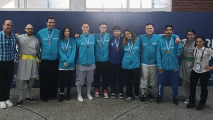 Los atletas y sus medallas, satisfechos con lo conseguido en Rosario.