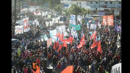 La marcha se hizo en Moreno.