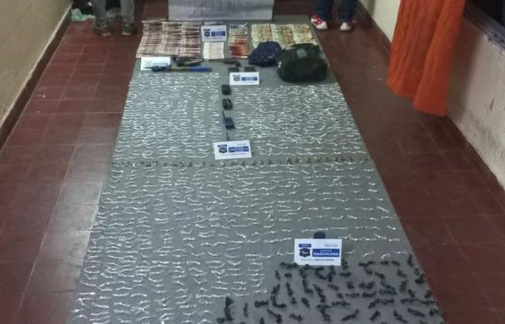 Lo incautado en los allanamientos.