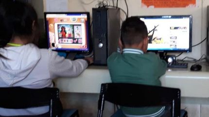 Estudiando desde el hogar.