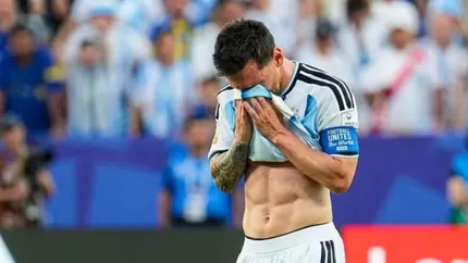 Lionel Messi no pudo contener las lágrimas.