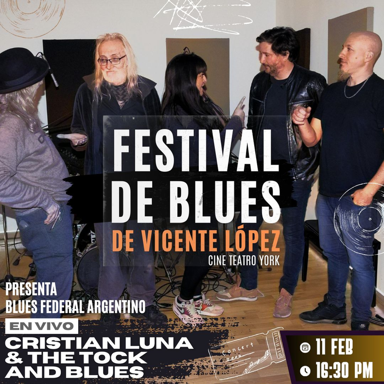 Cristian Luna & The Tock and Blues, en Vicente López.