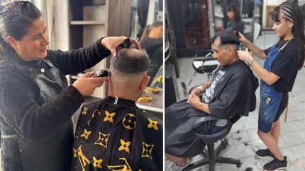 La peluquería ofrece los cortes gratuitos para los adultos mayores todos los martes y jueves.