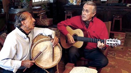 Ricardo Francisco Pancho Figueroa (derecha), junto a Polo Romero.