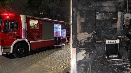 El incendio arrasó con muebles y electrodomésticos. El incendio arrasó con muebles y electrodomésticos.
