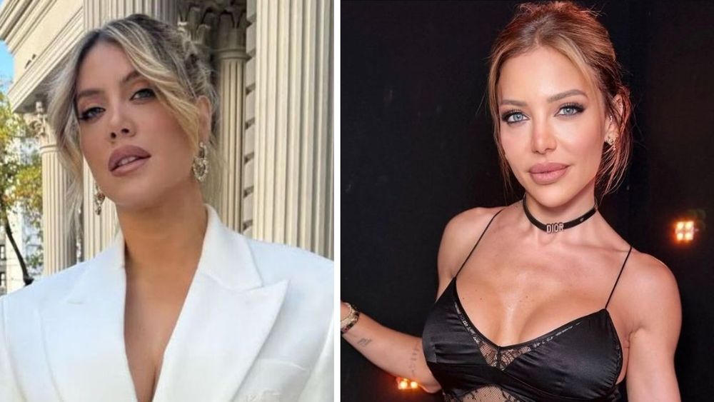 Wanda Nara y Evangelina Anderson, con buena onda.&nbsp;