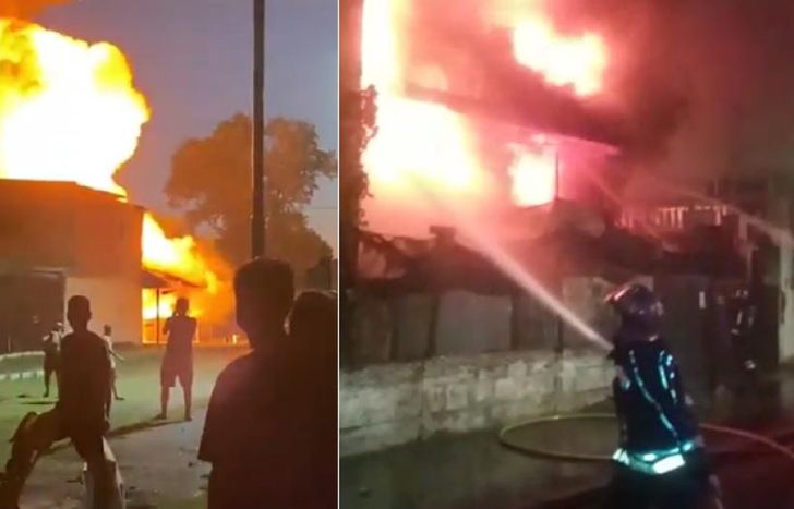 El incendio destruyó el lugar donde funcionaba la estación de trenes.