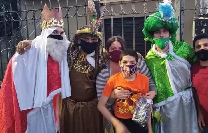Por los barrios.