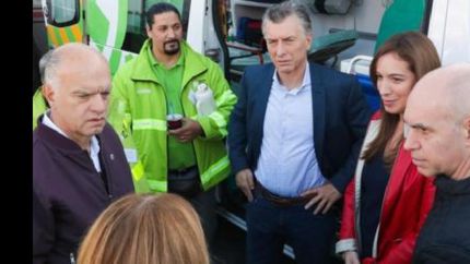 macri se mostro con vidal y larreta en lanus para despejar dudas