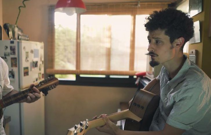 Nico Lapine y un invitado especial.