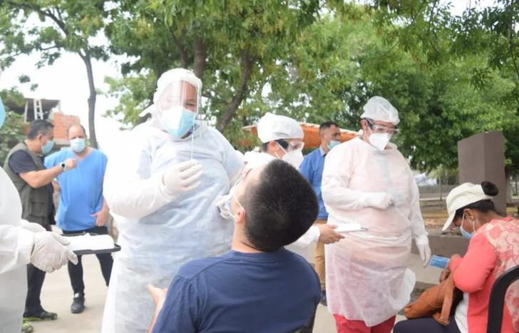 También hubo hisopados en la previa de Nochebuena.