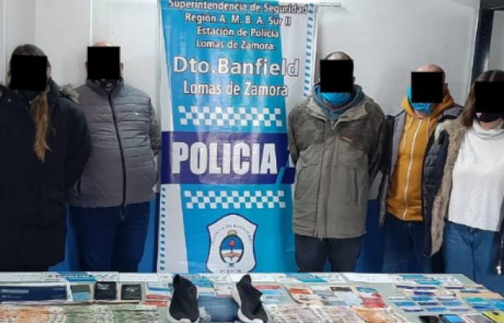 Eran ocho los detenidos acusados de integrar la banda.