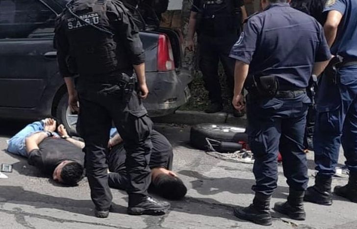 El momento de la detención.