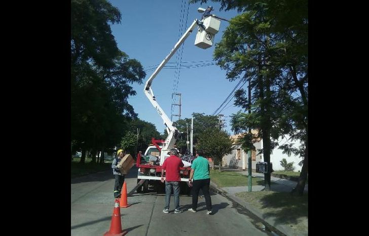 las cuadrillas trabajaron en llavallol Sur.