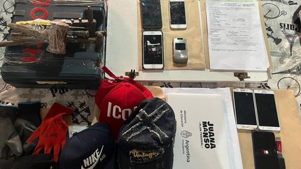 Elementos incautados en los allanamientos.