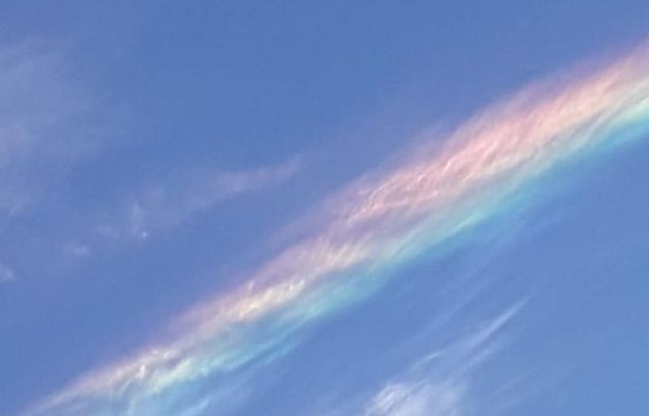 El fenómeno es similar al arcoiris y no es frecuente en Lomas.