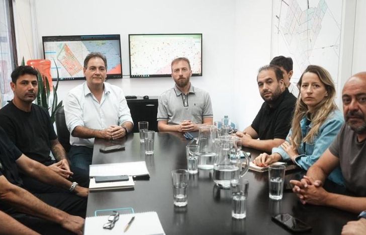 Federico Otermín recibió en Lomas al ministro de Seguridad de la provincia de Buenos Aires, Javier Alonso.