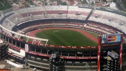 El estadio Monumental, sede del partido de vuelta por la final de la Copa Libertadores de América.