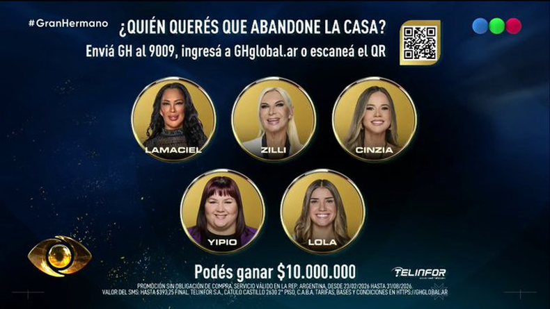 La placa de Gran Hermano. 