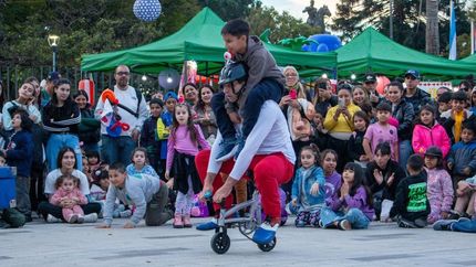 Hubo shows al aire libre todos los días.
