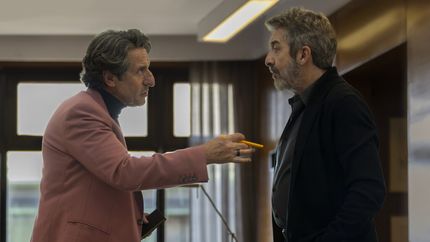 Diego Peretti y Ricardo Darín, en una película.&nbsp;