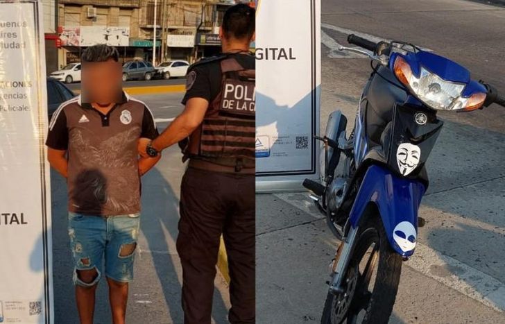 Uno de los detenidos.