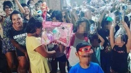 El merendero ya hizo el festejo del Día de la Niñez en años anteriores.