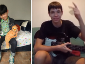 De ayer a hoy: el joven de Lomas que desde muy chico quiere ser artista. De ayer a hoy: el joven de Lomas que desde muy chico quiere ser artista.