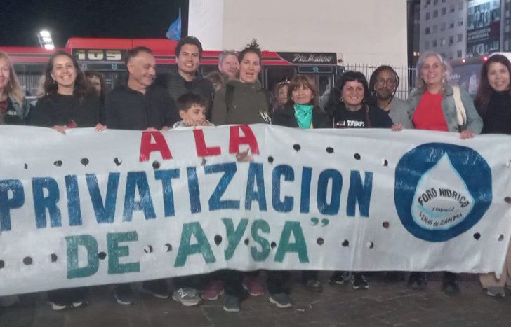 Nueva movilización en Lomas contra la privatización de AySA.