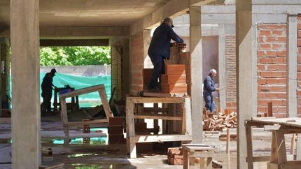 En Albertina construyen un edificio propio para la Escuela N°508.