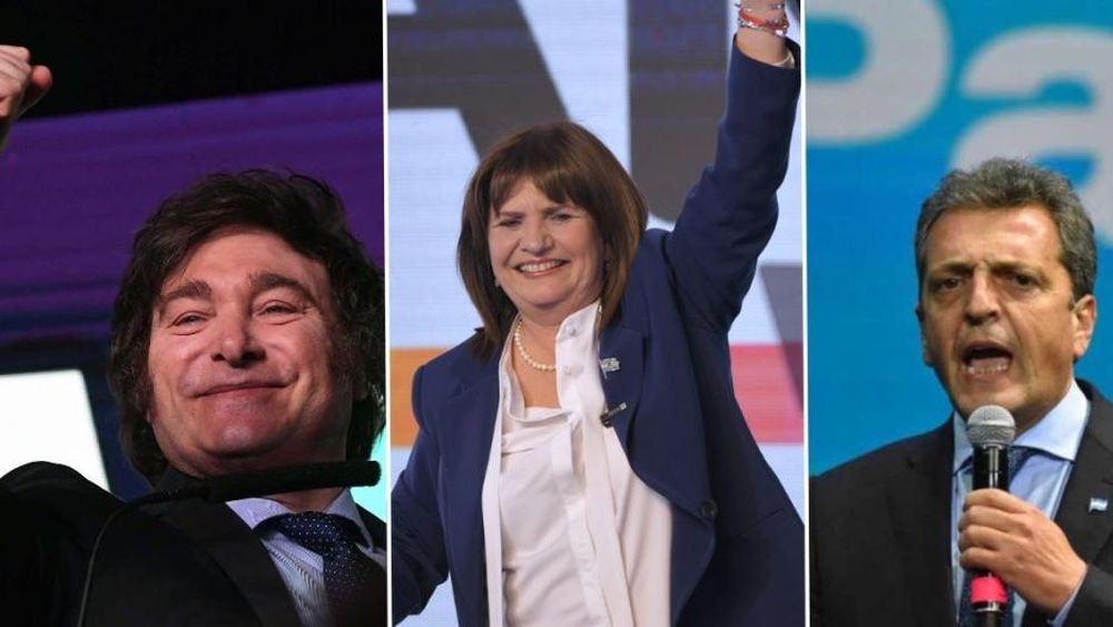 Se plantea un escenario de tercios en la Argentina para las elecciones generales de octubre.