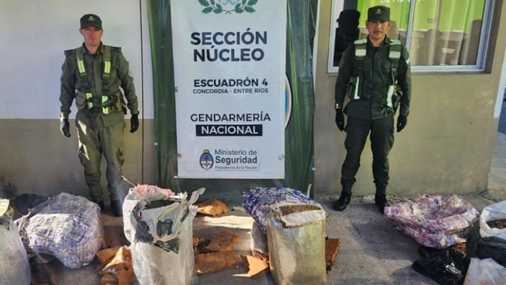 El operativo fue realizado por Gendarmería Nacional.
