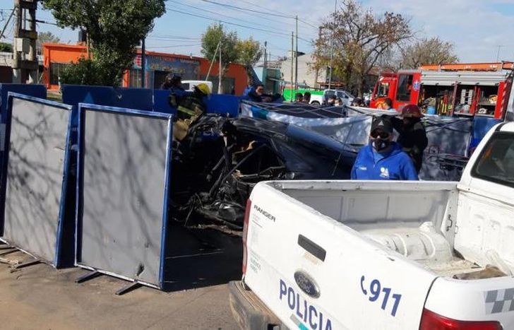 Imágenes tras el choque.