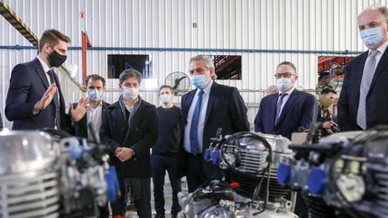 Fernández y Kicillof, en Campana.