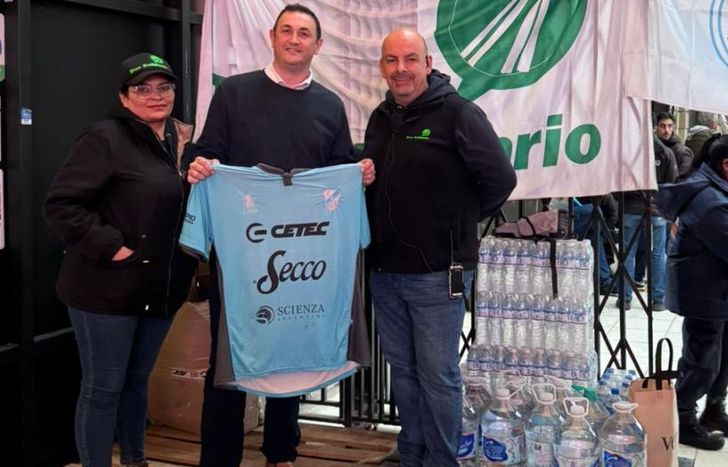 Se llevó todo lo recaudado a la estación desde donde partió el tren con las donaciones.