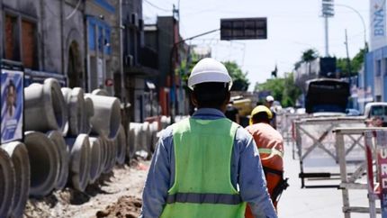 Por estos días realizan las obras hidricas.