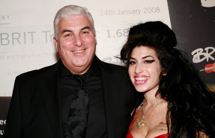 Amy Winehouse y su padre.&nbsp;