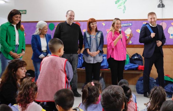 Este lunes estuvieron en el Jardín N°936 de San José.