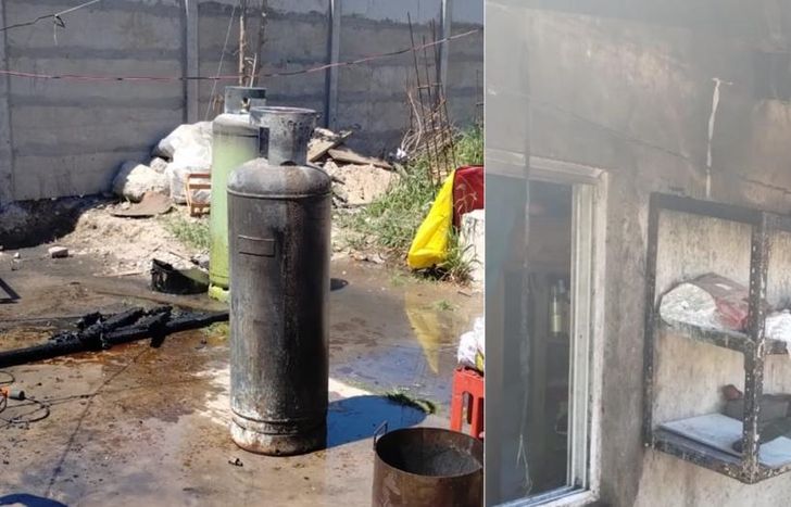Un tubo de gas explotó y provocó importantes daños.