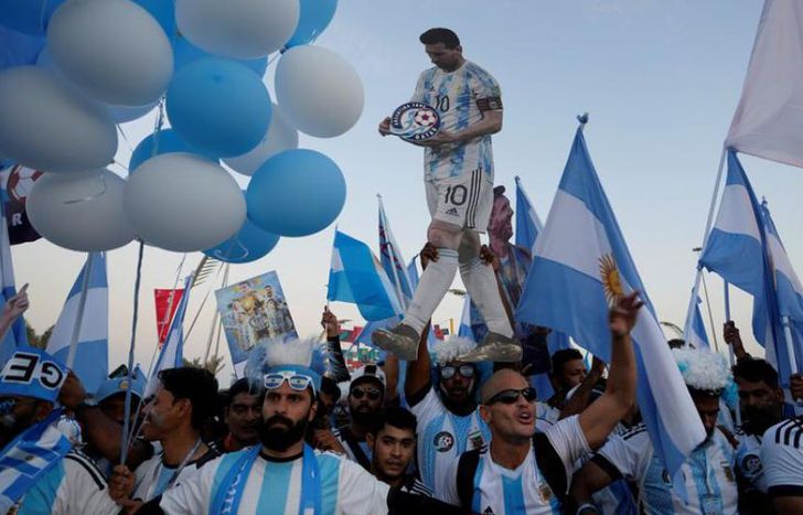 Los argentinos, pura pasión y aliento.