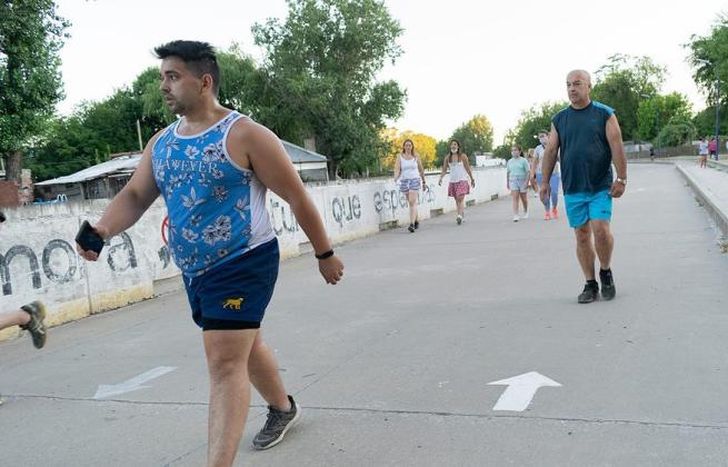 El Parque de Lomas, uno de los más elegidos para ejercitarse.