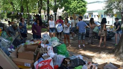 jornada de reciclado, en lomas