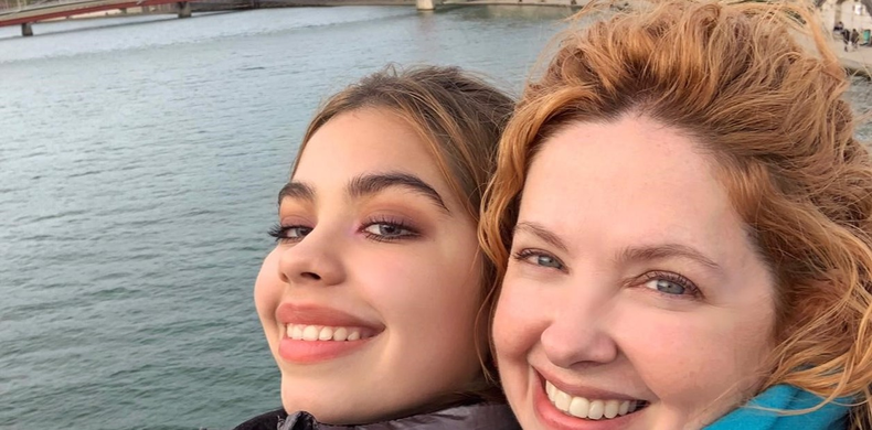 Andrea del Boca y su hija Anna Chiara. 