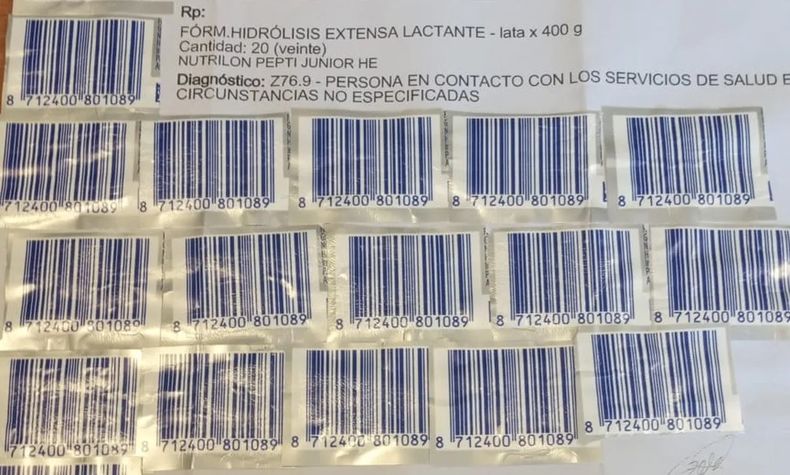 Documentaci&oacute;n presentada en la farmacia de Temperley.